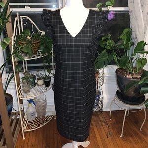 LOFT gingham pattern dress